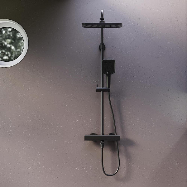 953810300 Gala душевая система с ванно  душевым ТМС смесителем, чёрный