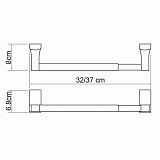 Держатель бумажных полотенец Wasserkraft Exter K-5291
