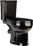 Унитаз-компакт Оскольская керамика Ирида Стандарт, с горизонтальным выпуском, черный