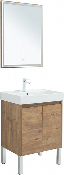 Мебель для ванной Aquanet Nova Lite 60 дуб рустикальный (2 дверцы) 00302534