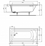 Акриловая ванна Ideal Standard Hotline K274701 170х80 без гидромассажа