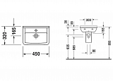 Рукомойник Duravit Starck 3 0750450000 (45 см)
