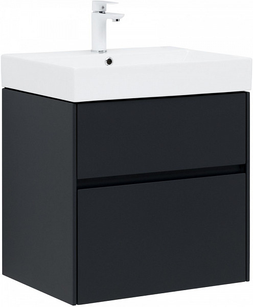 Тумба под раковину Aquanet Бруклин 60 антрацит матовый 00310140
