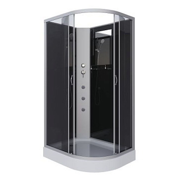Душ.каб. NG-3512-14LBKG (1200х800х2000) низкий поддон(13см) стекло ТОНИРОВАННОЕ 3 места