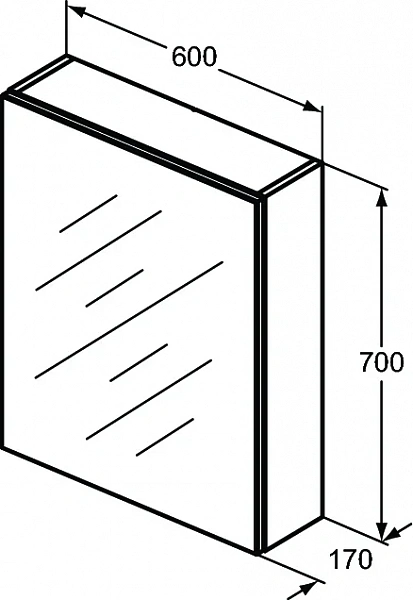 Зеркальный шкафчик Ideal Standard Mirror&Light T3430AL