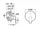 Смеситель Roca Monodin-N для душа скрытого монтажа 5D0518C00