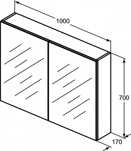 Зеркальный шкафчик Ideal Standard Mirror&Light T3592AL