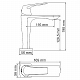 Смеситель для раковины Wasserkraft Neime 1903