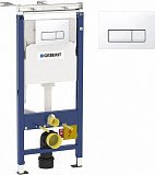 Система инсталляции для унитазов Geberit Duofix Plattenbau 458.125.11.1 4 в 1 с кнопкой смыва