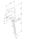 F85A02122 X-Joy, смеситель для умывальника, черный, шт.