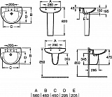 Раковина Roca Victoria 56x46 32739300Y