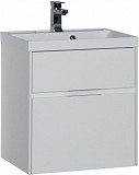 Тумба с раковиной Aquanet Латина 60 белый (2 ящика) 00212833