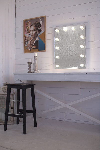 Зеркало Континент Гримерное 600х800 12 ламп