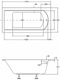 Акриловая ванна Besco Shea Slim 140x70 WAS-140-SL