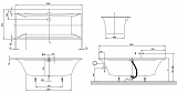 Квариловая ванна Villeroy & Boch Squaro Edge12 180x80 UBQ180SQE2DV-01
