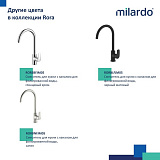 Смеситель для кухни с каналом для фильтрованной воды, белый матовый, Rora, Milardo, RORWTFJM05