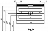 Тумба под раковину Акватон Леон 80 см 1A186301LBPS0