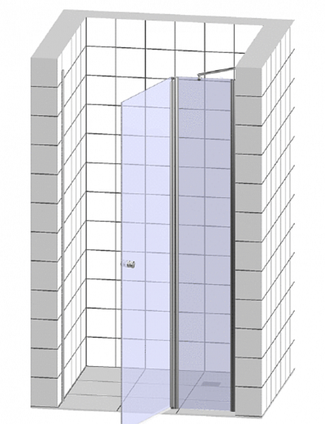 Душевая дверь Wasserkraft Aller 10H05RBLACK MATT