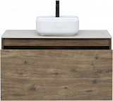 Тумба под раковину Aquanet Nova Lite 100 дуб рустикальный (1 ящик) 00249520