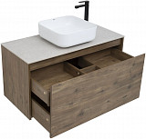 Тумба под раковину Aquanet Nova Lite 100 дуб рустикальный (1 ящик) 00249520
