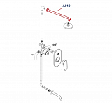 Верхний излив для душа Wasserkraft A019