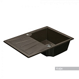 Мойка для кухни Aquaton Монца прямоугольная с крылом кофе 1A716032MC280