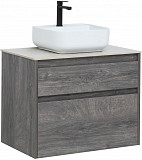 Тумба под раковину Aquanet Nova Lite 75 дуб рошелье (2 ящика) 00242273