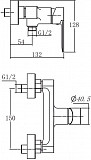 Смеситель для душа Aquanet Passion AF300-30B AF300-30B