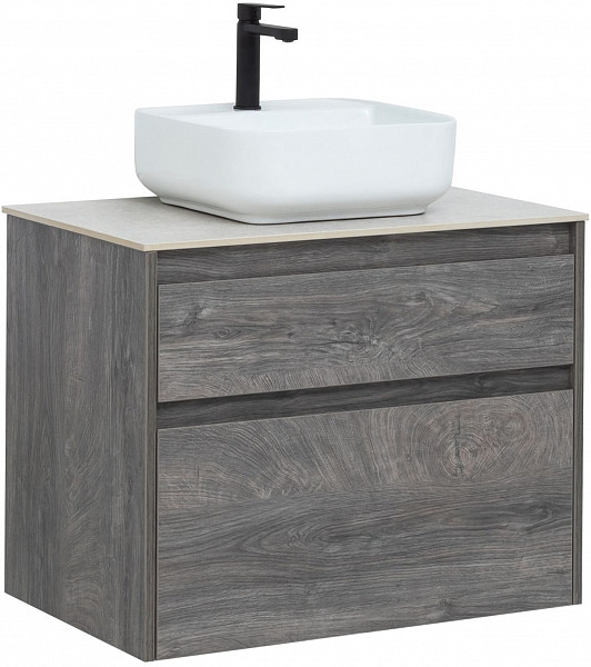 Тумба под раковину Aquanet Nova Lite 75 дуб рошелье (2 ящика) 00242273