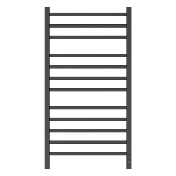 Полотенцесушитель электрический Point Вега PN71850B П12 500x1000, диммер справа, черный