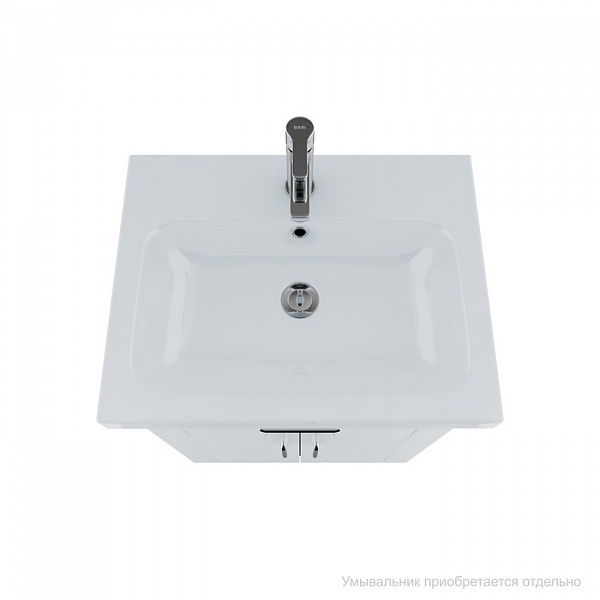 Тумба напольная, 60 см, белая/под дерево, New Sena, IDDIS, NSE60W2i95