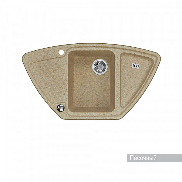 Мойка для кухни Aquaton Лория угловая песочная 1A715032LR220