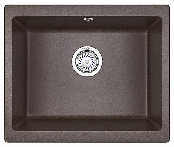Мойка кухонная Granula квадратная кварц 5551, ЭСПРЕССО