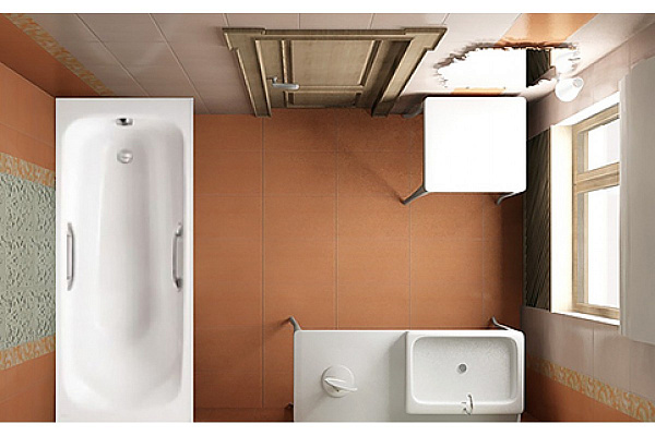 Чугунная ванна Jacob Delafon Melanie 170x70 с отверстиями под ручки E2925-00