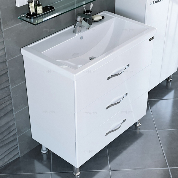 Тумба под раковину Виктория 80 напольная Санта 700129N