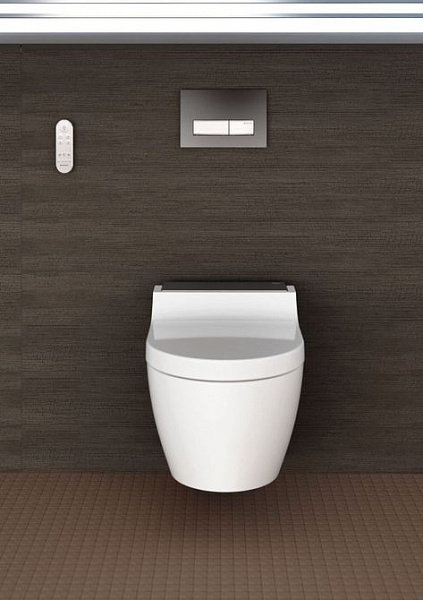 Унитаз-биде подвесной Geberit AquaClean 146.294.SJ.1 стекло черное