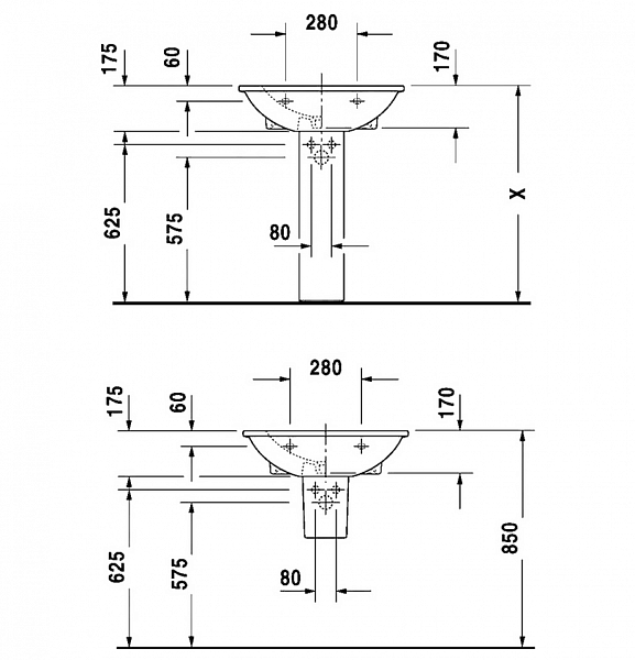 Раковина Duravit Darling New 2621600000 60 см