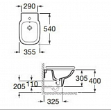 Биде Roca Debba подвесное 355995000