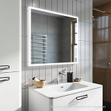 Тумба подвесная, белая, 60 см, Brick,  IDDIS, BRI60W0i95. Подходит умывальник: 0106000i28