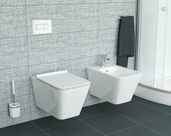 GR-B4414  БИДЕ подвесное БЕЛОЕ  575*360*330, 1 место