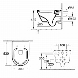Унитаз подвесной  Villeroy & Boch Omnia Architectura 5684 H101