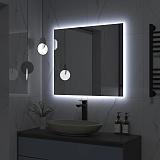 Зеркало Континент "Trezhe Led" 800х700 с бесконтактным сенсором, холодная подсветка