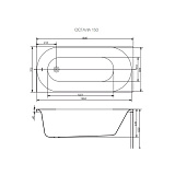 Акриловая ванна Cersanit Octavia 150x70 P-WP-OCTAVIA*150NL