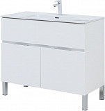 Мебель для ванной Aquanet Алвита New 100 1 ящик, 2 дверцы, белый матовый 00274184