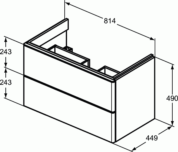 Тумба под раковину Ideal Standard Adapto T4296WG