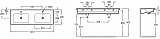 Двойная подвесная раковина-столешница Jacob Delafon Vox 140х46 см JEXAA112-Z-00