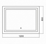 Зеркало Silver Mirrors Livia 120х80 см ФР-00001767