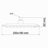 Верхняя душевая насадка Wasserkraft A031