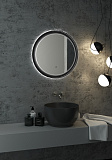 Зеркало Континент "Planet black Led" D 600 с бесконтактным сенсором