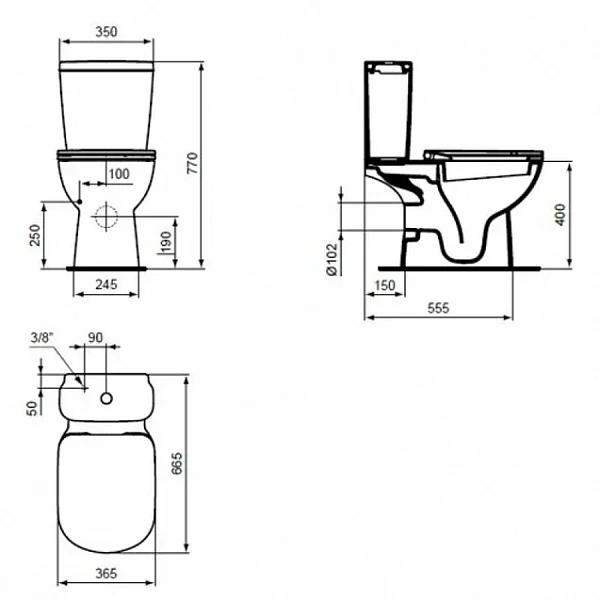 Крышка-сиденье Ideal Standard Vista R191301